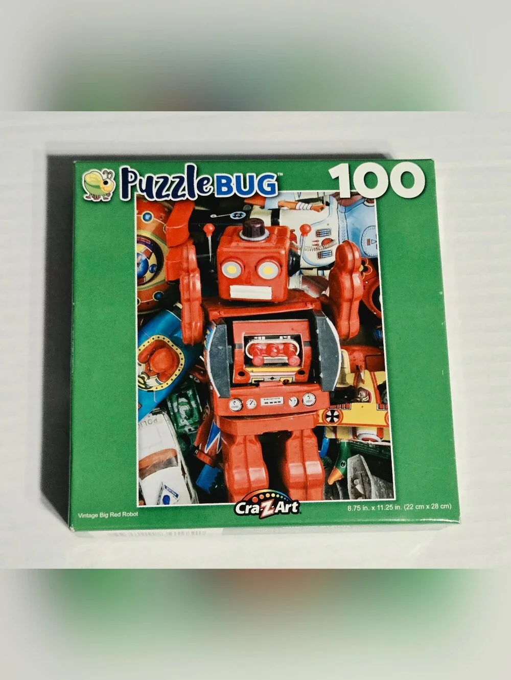 Cra-Z-Art Puzzle Bug Vintage Big Red Robot 100 Piece Jigsaw Puzzle Sealed